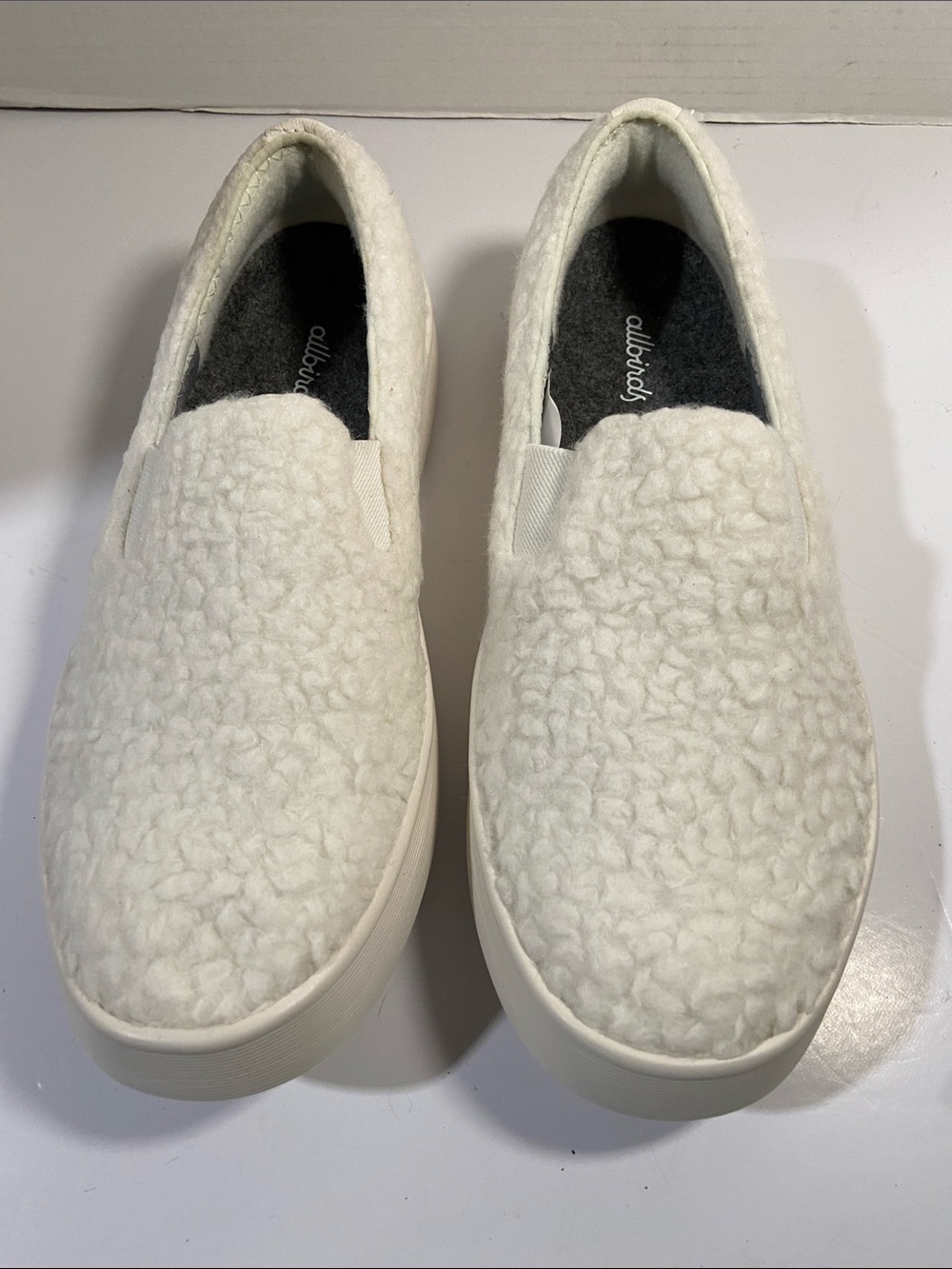 Allbirds Wool Lounger Fluffs in Natural White